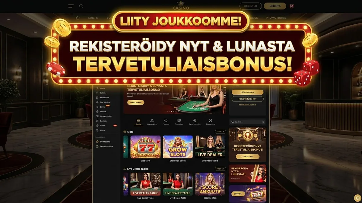 Rekisteröidy bonuksella